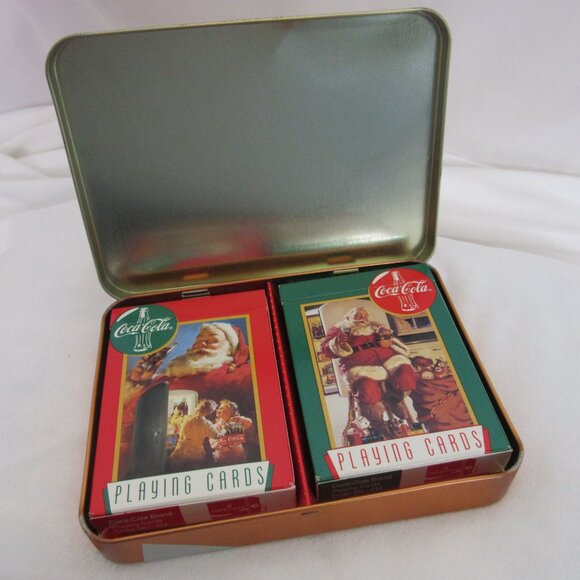 Coca-Cola Santa Claus Christmas Playing Cards Limited Edition Double Deck - Picture 4 of 6